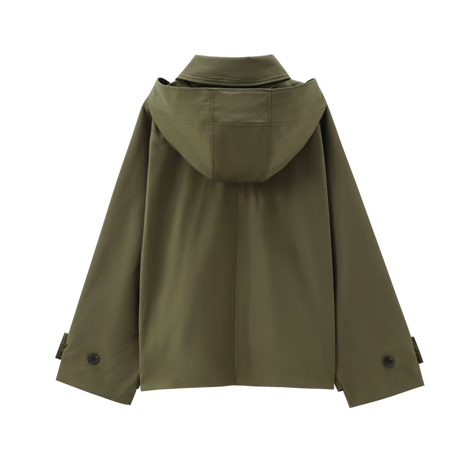 TRAF Hooded Women's Trench Coat Long Sleeve Women's Windbreaker New in Coats and Jackets for Women Winter Coats Woman 2024
