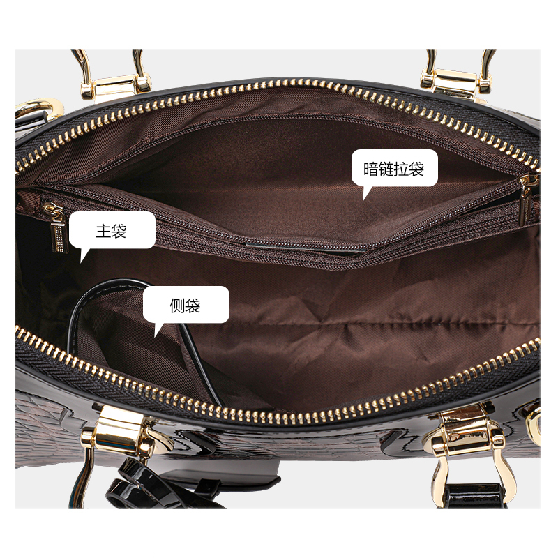 Aidrani Trendy Original Design Women's Handbag, Made Of High-Quality Cowhide, Large Capacity Leopard Print Color
