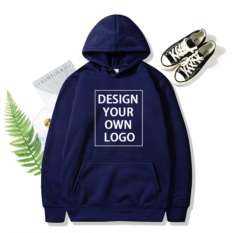 Customize Hoodies Men Women Casual Hoody Own Design Pullover DIY Picture Text Sweatshirt Clothing Loose Trend New Top Wear