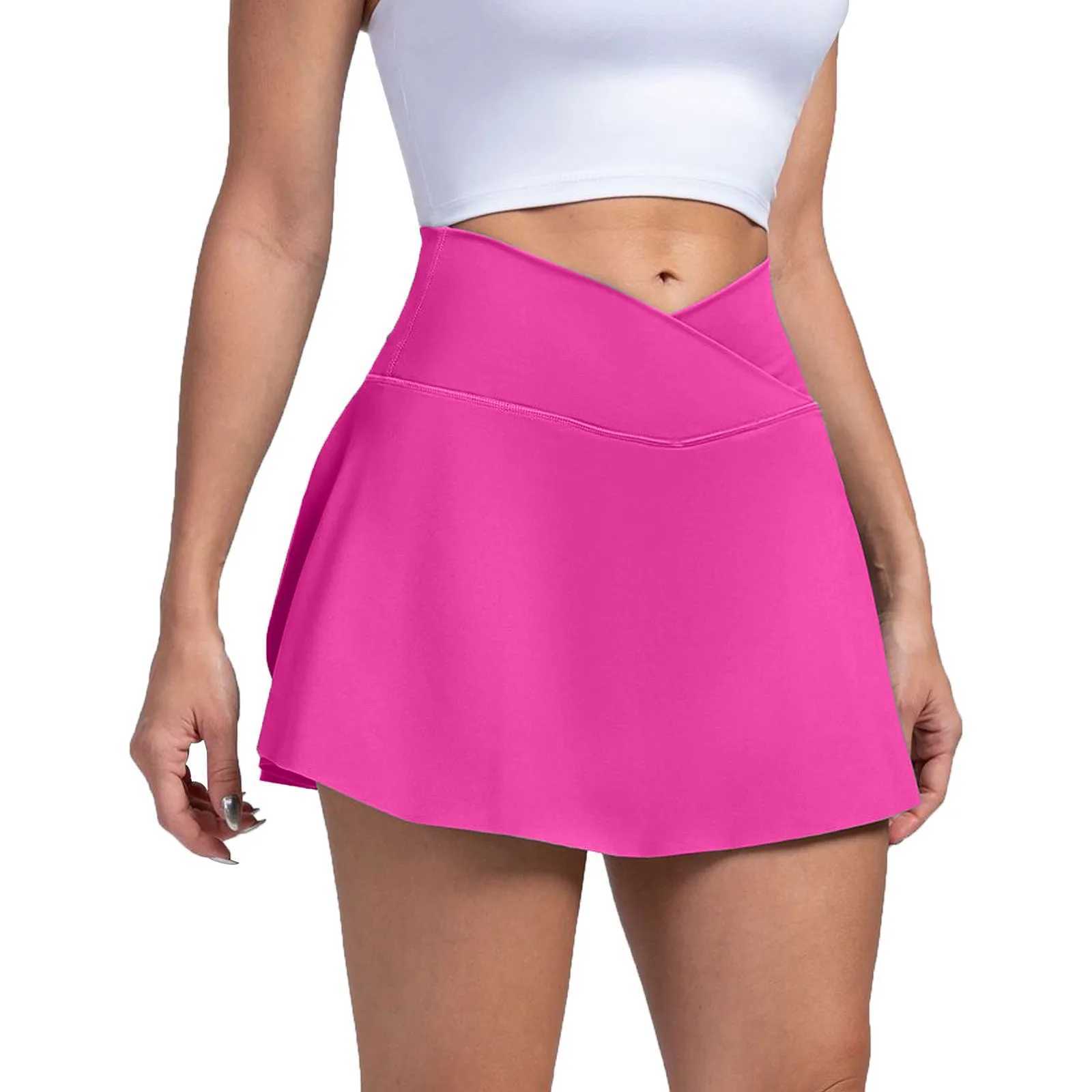 Womens Sports Short Skirt Yoga Shorts Skirt Pants Tennis Skirt Outdoor High Waisted Yoga Skirt Women Skirts 2024 EleXJ241221