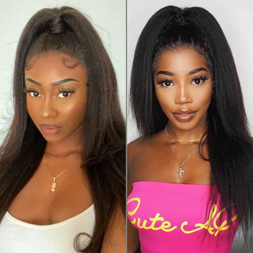 MyDiva 30Inches Long Straight Afro Synthetic Ponytail Hair Kinky Natural Hair Straight Drawstring With Clip Elastic Band PonyXJ241221