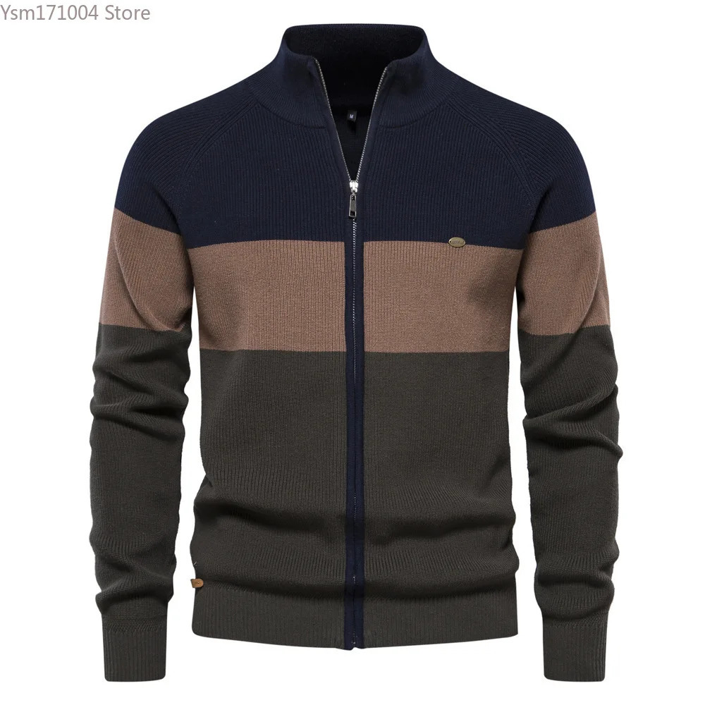 Mens Knitted Jacket Warm Temperament Mens Knitted Jacket High Quality Korean Fashion Mens Winter Jacket Eurocode 241216
