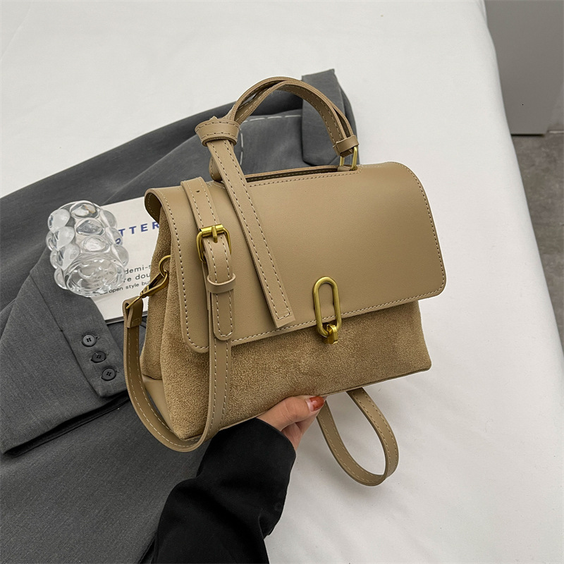 New Women s Fashion trend Multi functional Simple Handbag Texture Commuter Shoulder leisure Cross Small Square Bag Designer Trendy Shoulder Bag