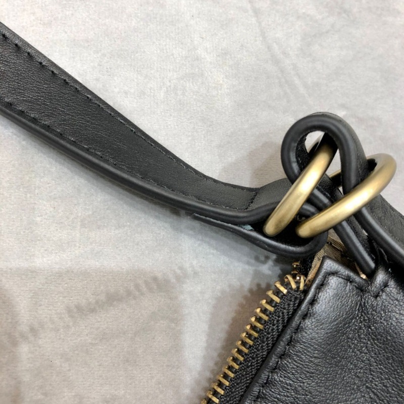 Handmade Genuine Leather Women's Street Casual Trend Soft Cowhide Shoulder Crossbody Bag, Ladies' Lightweight Small Hobo Bag