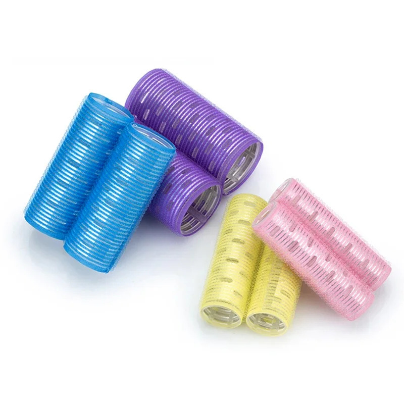 12pcs/set Aluminum Core Extra Long Hair Rollers Big Wave Magic Nylon Curlers Air Bang Self Grip Hair Root Clips Rods 108mm 1876 241220