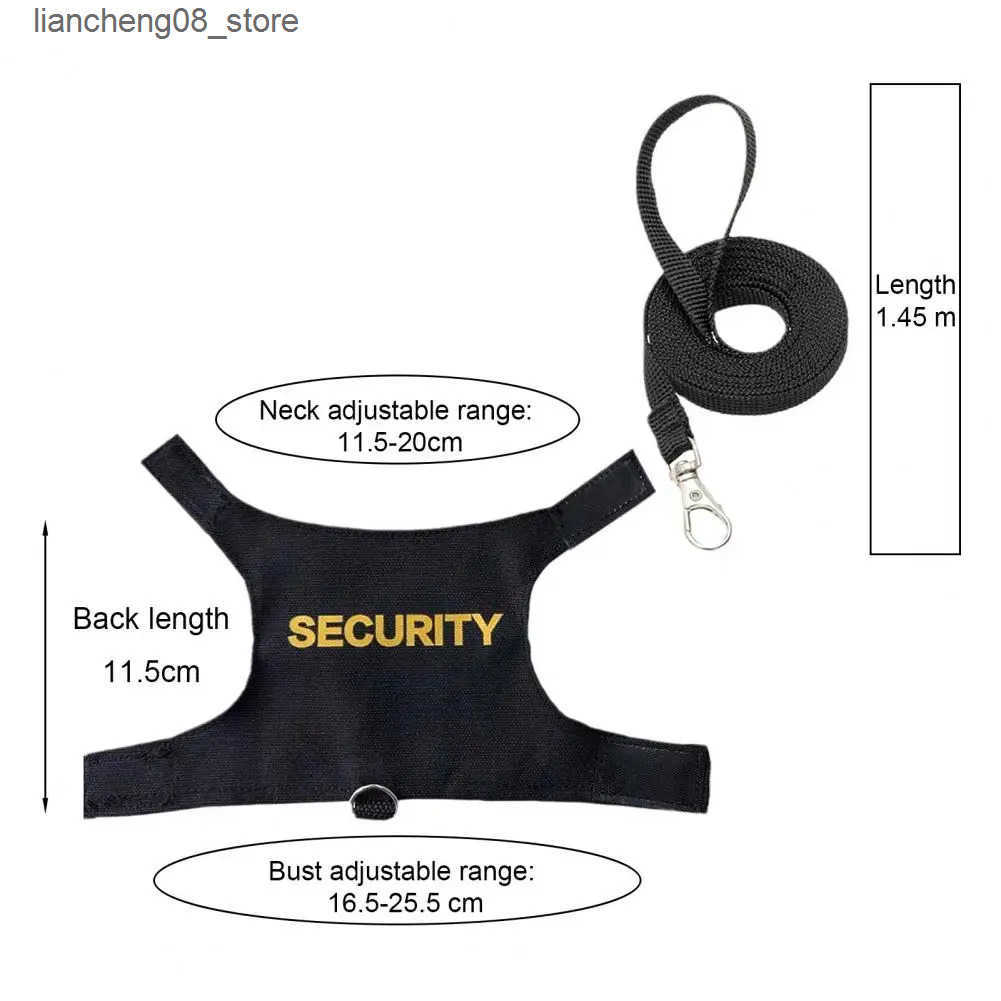 Other Pet Supplies Lizard Leash Harness Soft Padding Reptile Bearded Dragon Vest Top with Hook And Loop Small Animals Security Print Clothes L240910