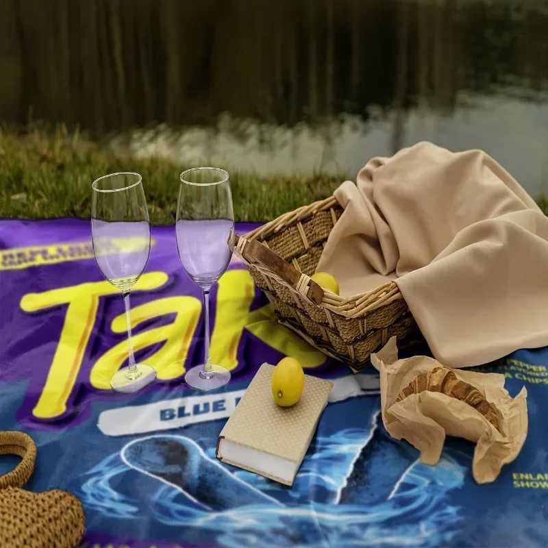 Soft Cozy Takis Pattern Flannel Blanket Versatile and Warm for Nap Office School Retro Home Picnic Travel and Gift BlanketsXJ241220