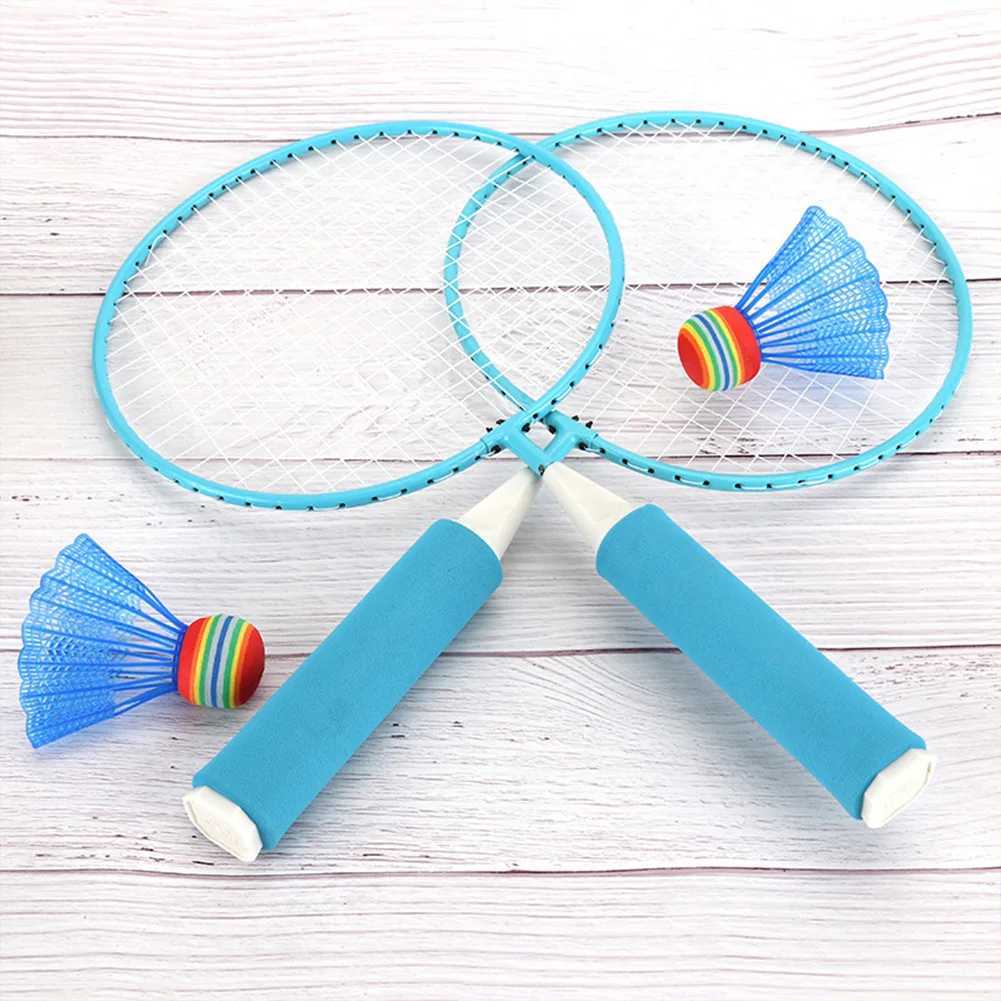 Racet set with 2 shutter roosters childrens racket set outdoor racket sports toy suitable for indoor and outdoor sports for childrenW241221