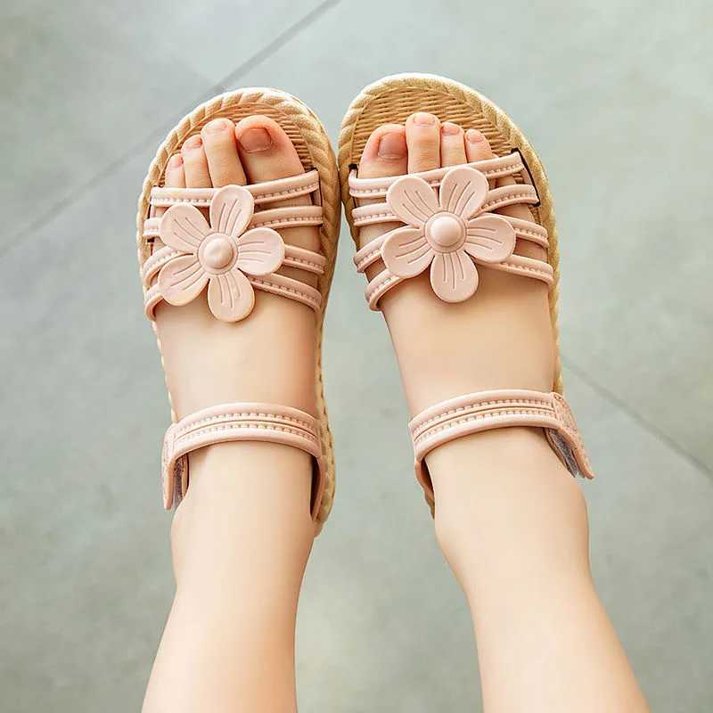Sneakers Girls Sandals 2020 Summer New Childrens Fashion Soft soled Princess Shoes Little Girls Baby Shoes Wild Style H241221