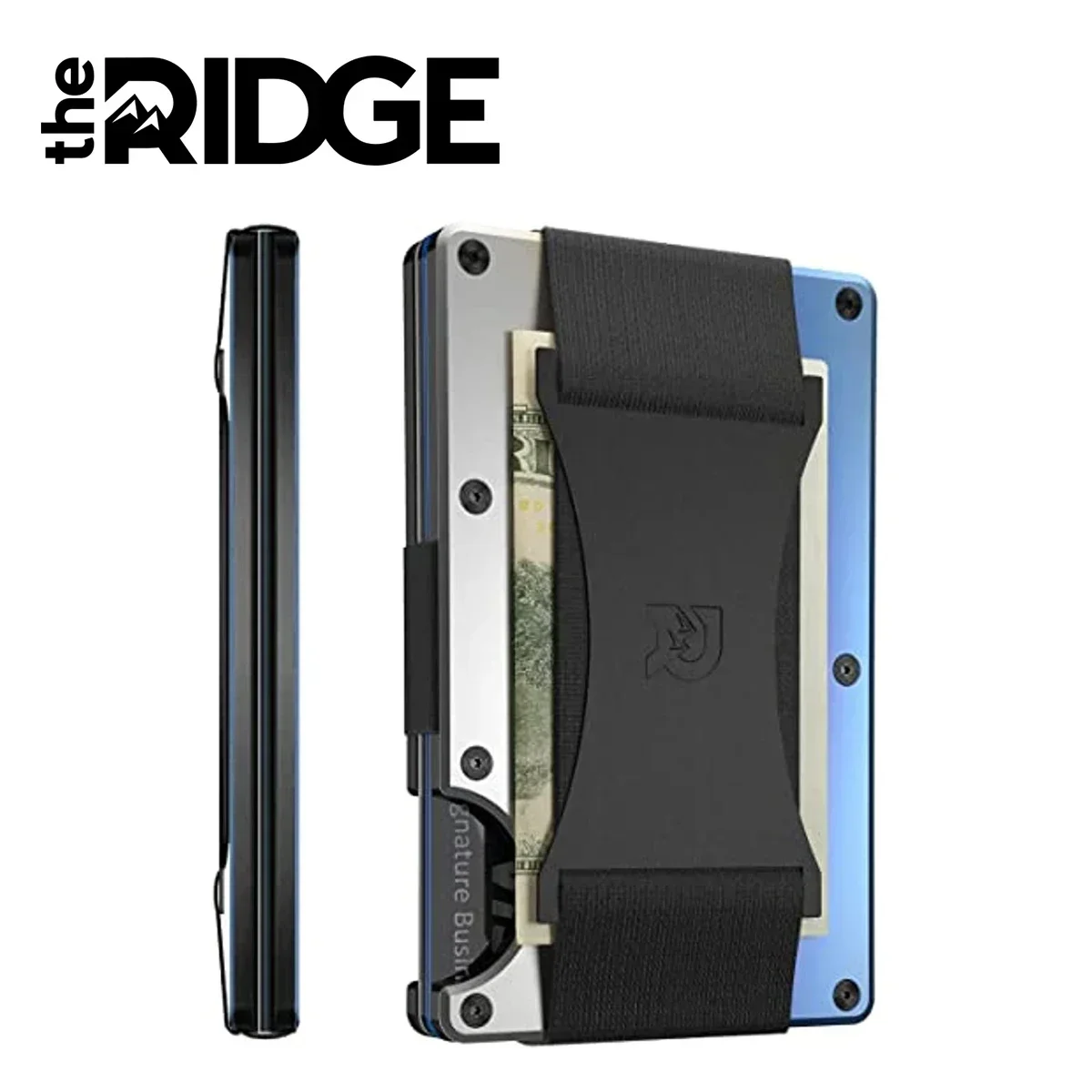 Ridge Wallet Slim Minimalist Wallet for Men RFID Blocking Wallet Id Credit Card Holder Luxury Metal Purs Travel Accessories
