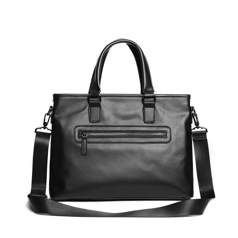 Fashion Striped Men's Top-Handle Business Handbag Multifunction Shoulder Messenger Men Briefcase 15 Inch Laptop Bag