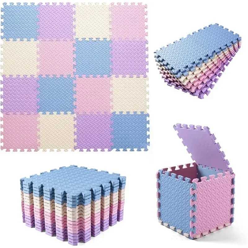 8/16 interlocking baby game mats thick and soft carpet floor mats perfect for childrens rooms play areas and exercise W241221