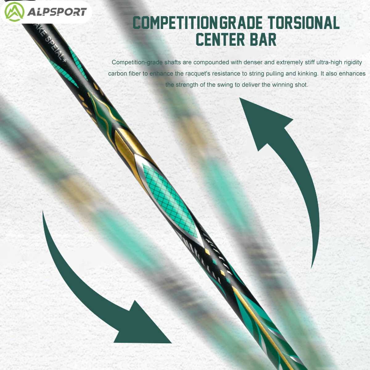 ALP V5 3.0 PRO MXH Buffer Technology Wave Frame Carbon Fiber Offensive Badminton Stand Black and White 5U ALPSPORT AgkistrodonW241221