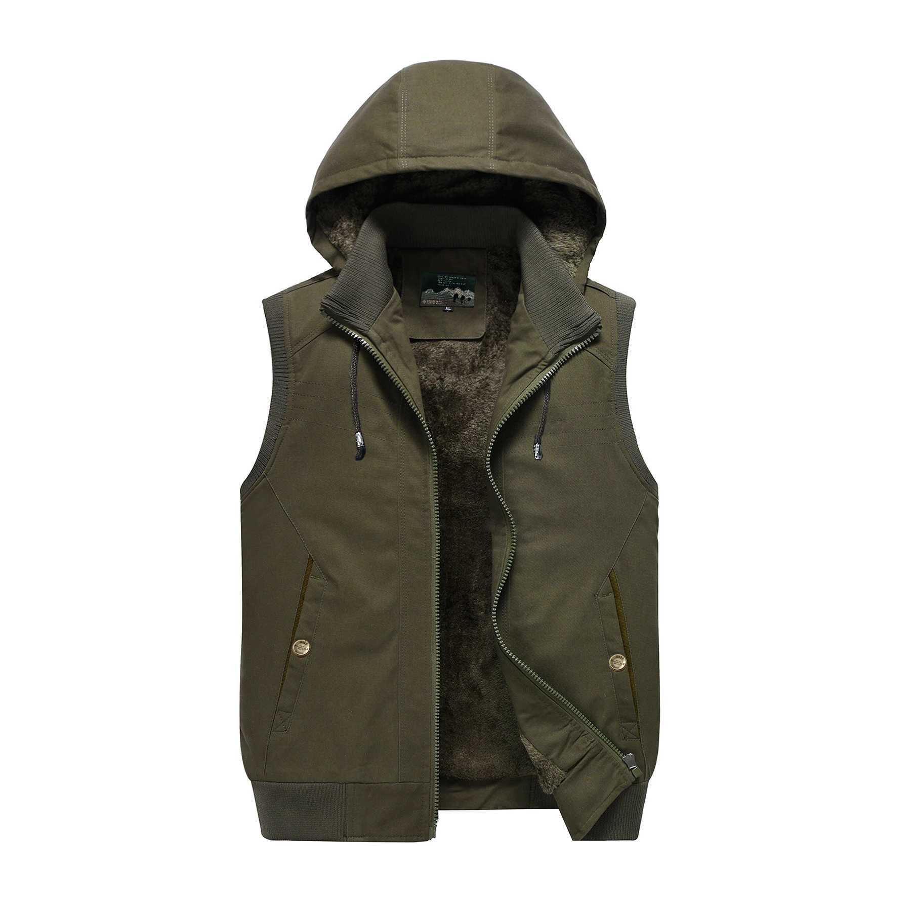 New Lamb Wool Men Fashion Casual Thicken Gilets Warm Vest Male Jacket Can Be Worn On Both Sides Sleeveless Waistcoat Winter CoatXJ241221