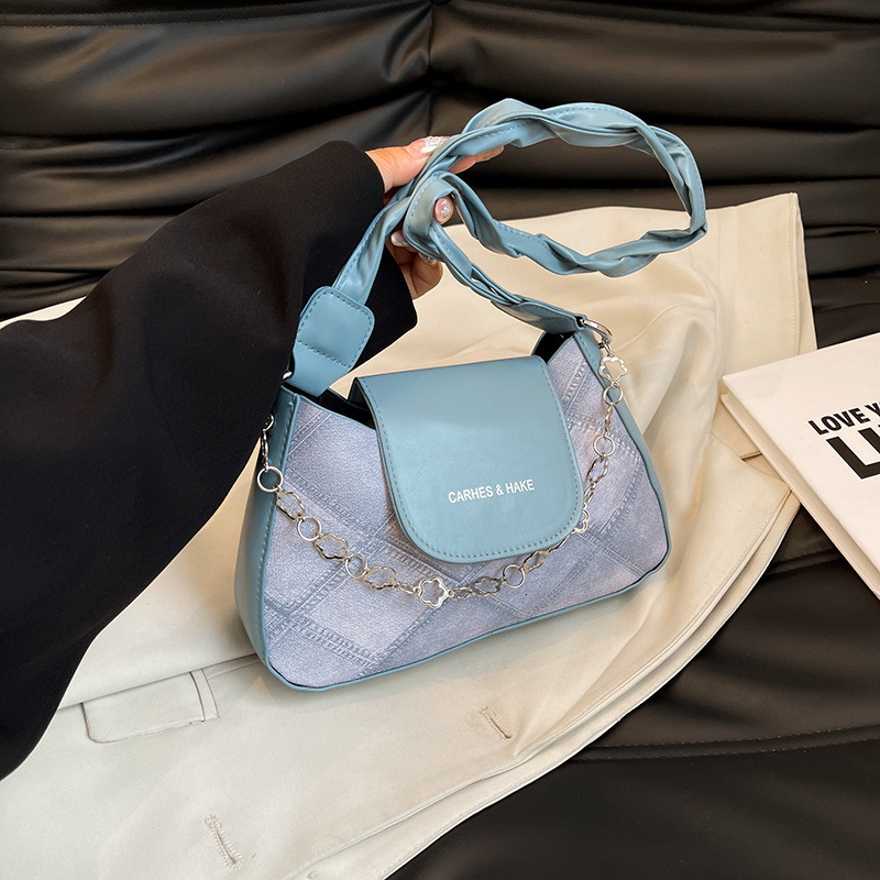 new niche designer popular shoulder bag splicing fashion generous commuting multifunctional handbag bag