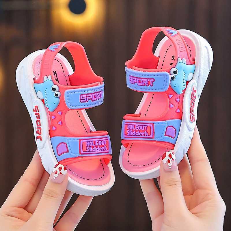 Sneakers Trendy Cute Cartoon Open Toe Sandals For Boys Breathable Lightweight Wear-resistant Sandals For All Seasons H241221