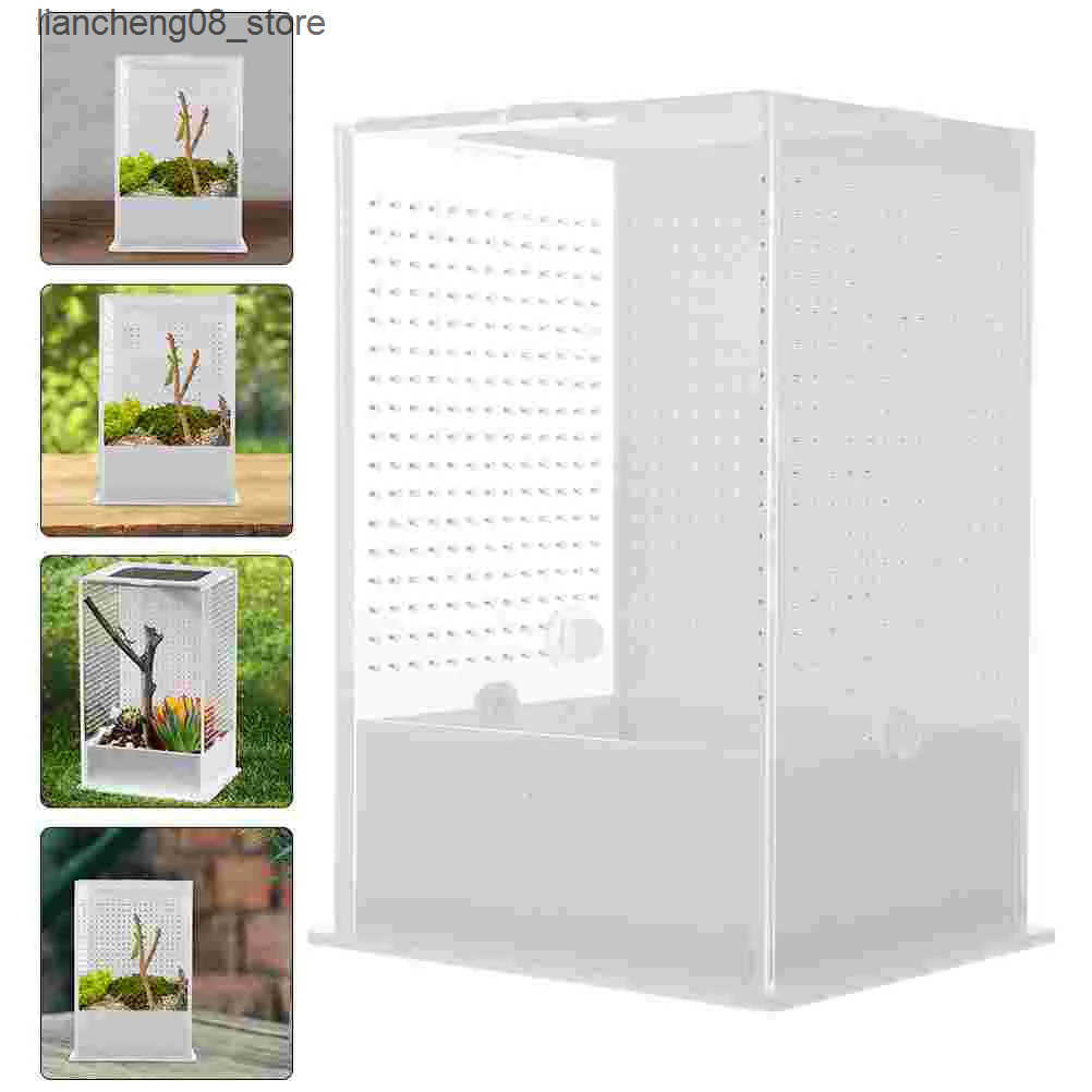 Other Pet Supplies Prayer Mantis Breeding Box Observation Pet Reptile Terrarium Tank Spider Small Animal Display Transparent Insect Habitat Acrylic L2