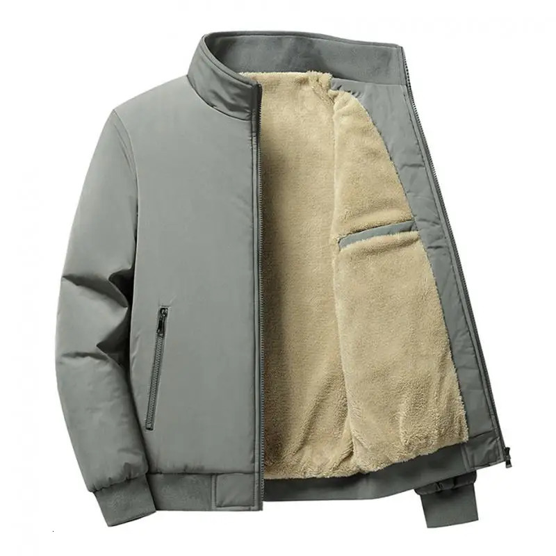 Fleece Warm Mens Winter Jacket Windbreak Parka Coat Thicken Inner Jacket Men Windproof Mens Winter Coat Plus Size 6XL 8XL 241216