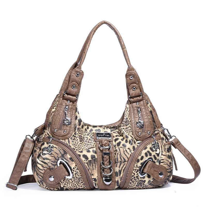 Designer Brand Fashion Women's Shoulder Underarm Crossbody Bag Leopard Print Handbag Large Capacity Hot Sale Free Shipping