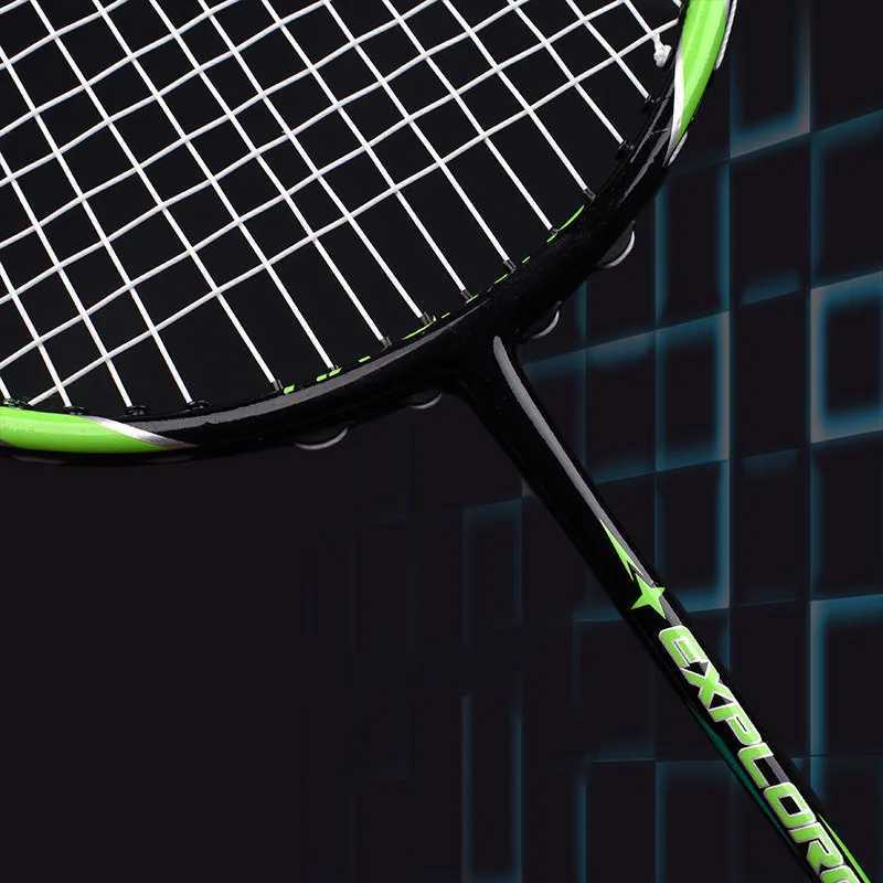 Guangyu carbon composite badminton racket suitable for adults exercise and entertainment string rod 8-20lb 2-piece pair 4UW241221