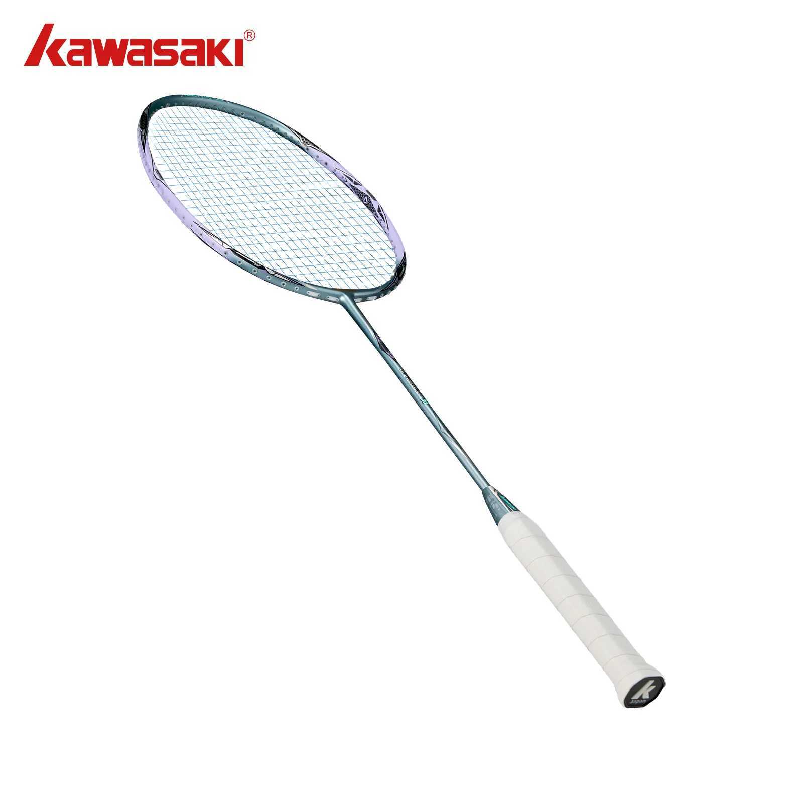 Kawasaki Badminton Racket Professional 5U ultra light carbon fiber Badminton Rackets Dragon 66 with covered shell and Badminton gripW241221