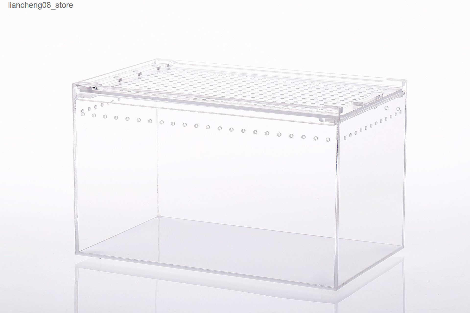 Other Pet Supplies Integrated waterproof crawling pet box acrylic snake guarding palace horned frog feeding box crawler feeding box L240910
