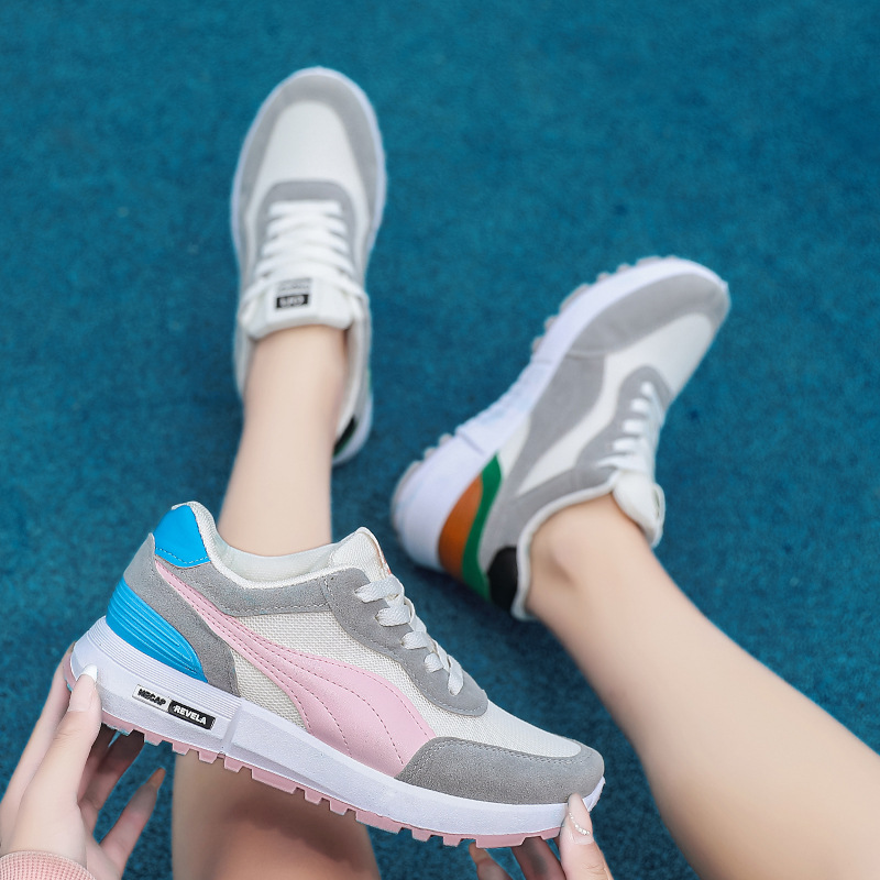 Men's Shoe Breathable Thick Soled Casual Sneakers Outdoor Running Four Seasons New Tennis Men Soft Road Running Shoes Student Casual Shoe