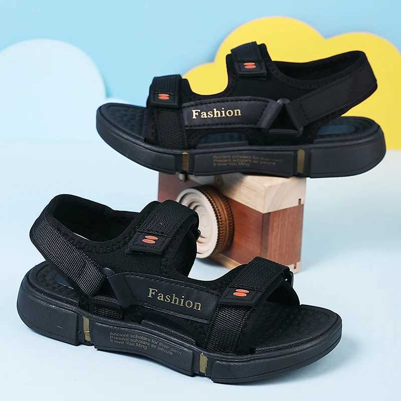 Sneakers Summer Beach Children Sandals Fashion Shoes Casual Lightweight Non-slip Soft Bottom Boys Comfortable Water Shoes High Quality H241221
