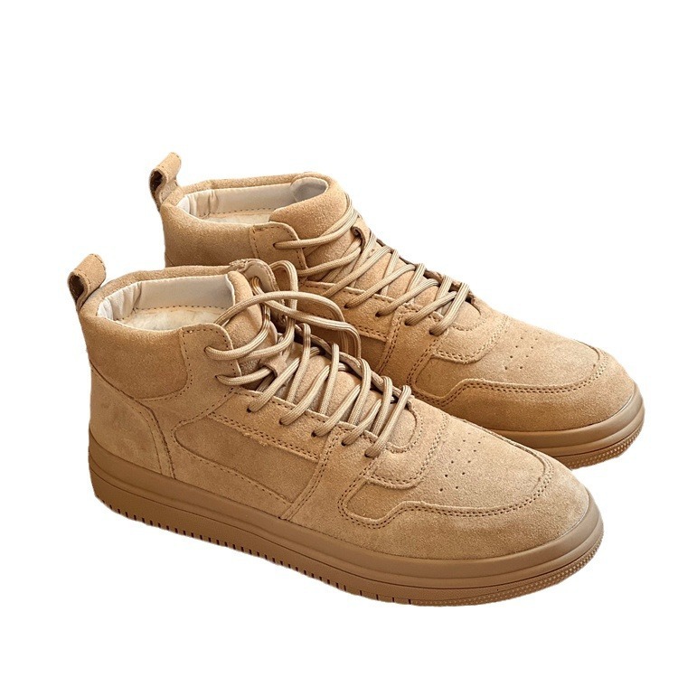 2024 new designer boot Sangpo Snow Boots Winter Men's Fur Integrated Men's Shoes With Lace Up Anti Slip Thick Wool Warm Cotton Shoes For Men