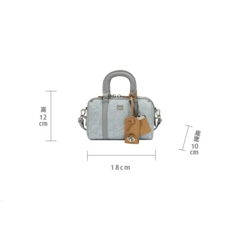 In Denim Canvas Top Handle Bags for Women High Quality Blue Pillow Handbags Simple Versatile Female Armpit Crossbody 241213