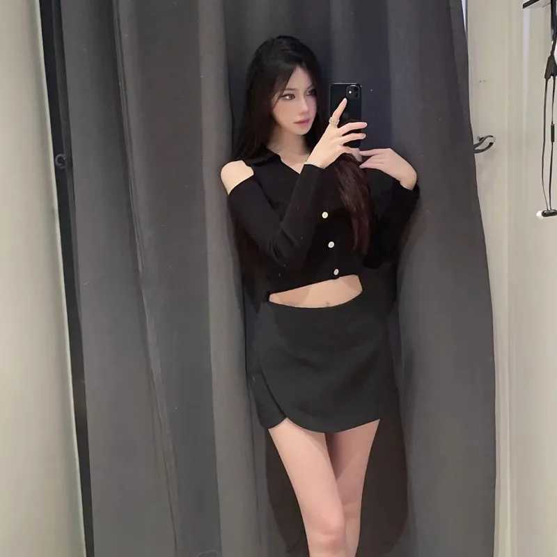 TR Beige Mini Skirt Pants High Waist Skort For Women Summer Asymmetric Black Skirt Shorts Casual Pink Brown Womens SkortXJ241221