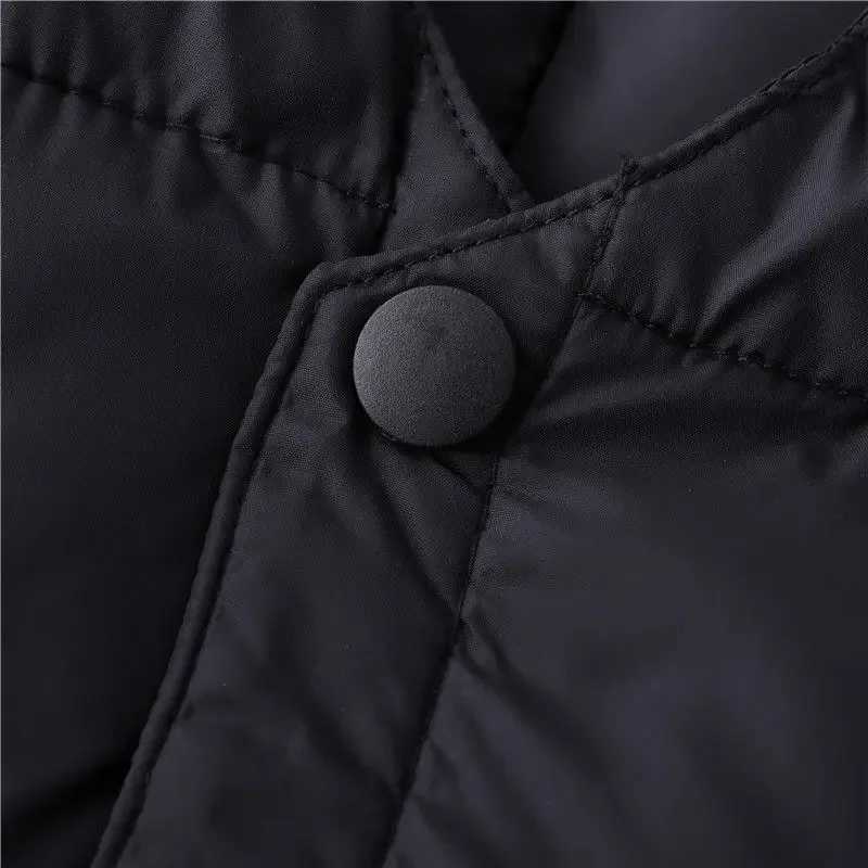 Mens Vest Jacket Sleeveless Jackets Winter Thick Warm Lightweight Waistcoat Brand Loose Cotton-Padded V-neck Buttons Coat XL-5XLXJ241221