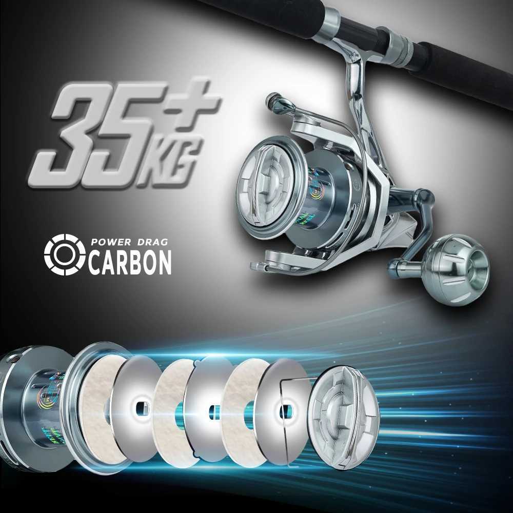 Baitcasting Reels MBLN 35kg/77lbMax DragSaltwater Spinning Fishing ReelAlloy SpoolSteel BearingAlloy GearMetal ArmMetal FootSea Boat S2412195