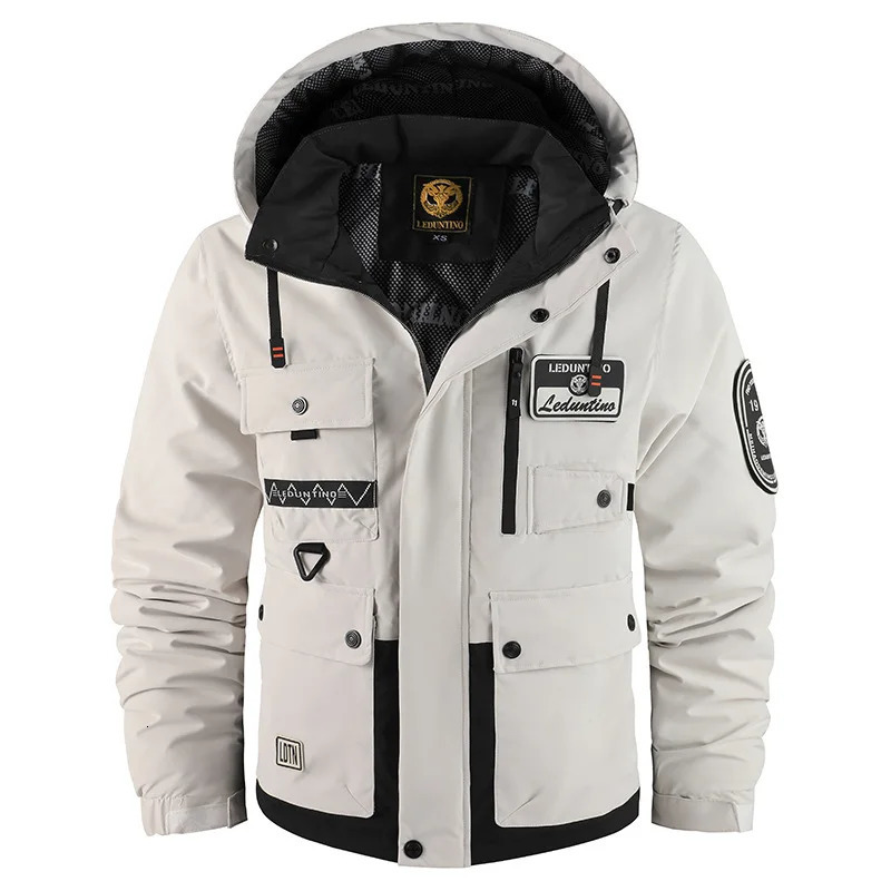 Latest Mens Thickened Parka Coat Outdoor Warm Cottonpadded Jacket Winter Plus Size Hooded Waterproof Fashion 241217