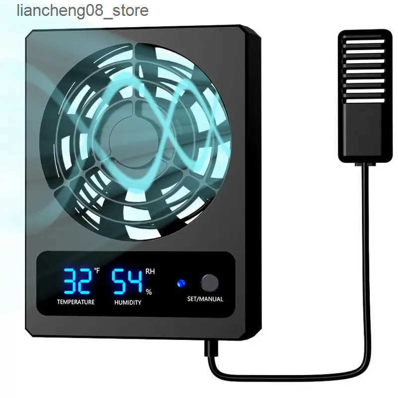 Other Pet Ventilation Fan For Reptile Enclosure Smart Cooling Fan With LED Display Strong Wind Low Noise For Amphibians Reptiles Snakes L240910