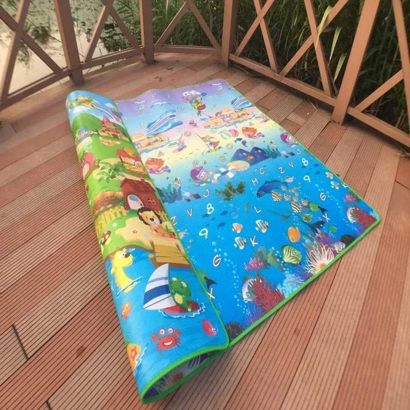 Baby game mat education toy children crawl carpet game activity gym playground double-sided printing children carpet foam floor W241221