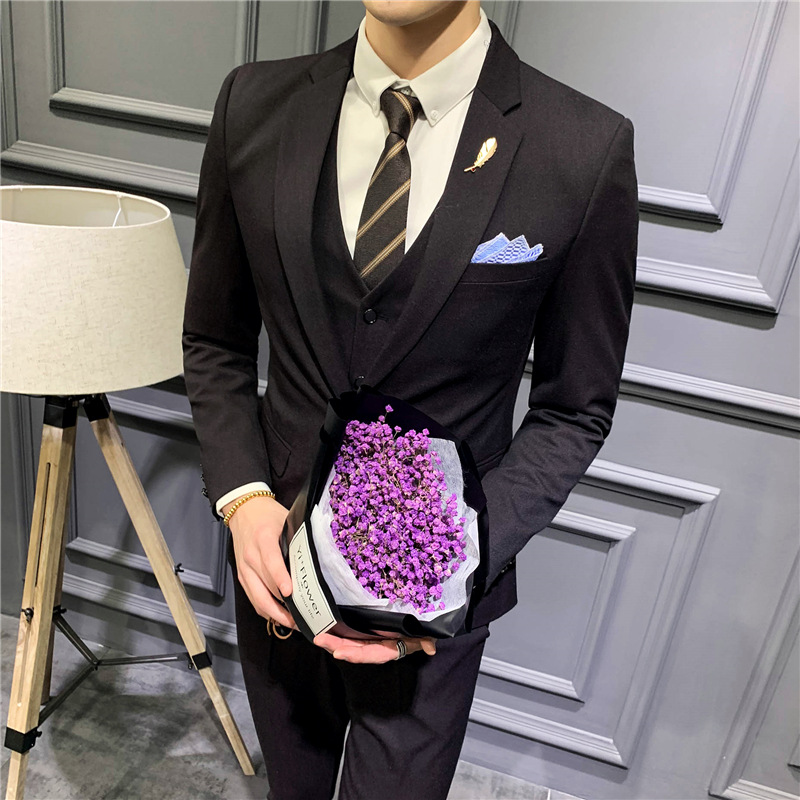 K12212025 new men's suits casual small suits men's Korean slim groom dress