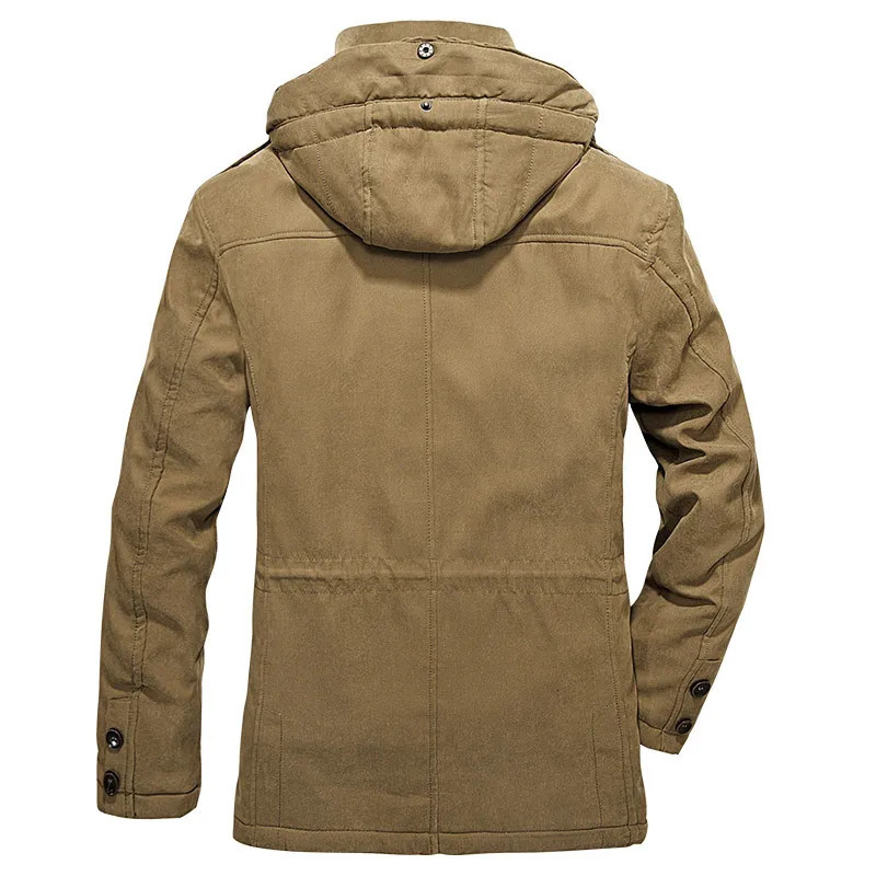 Parka Men Coats Winter Jacket Thicken Hooded Waterproof Outwear Warm Coat Casual Mens Jackets Overcoat Fur Thick coats 241217