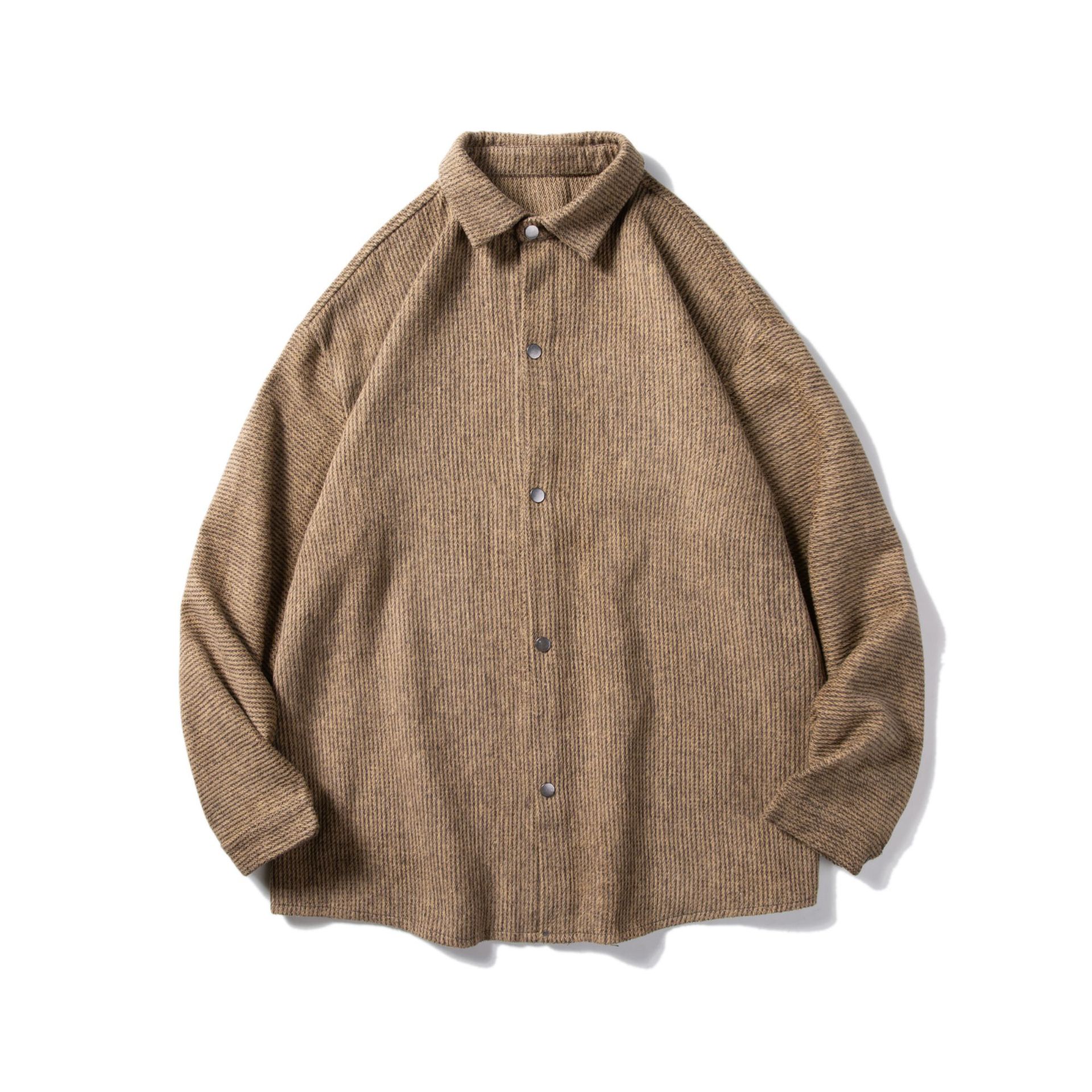 M12204 Men's long-sleeved shirt autumn design jacket spring and autumn trendy shirt