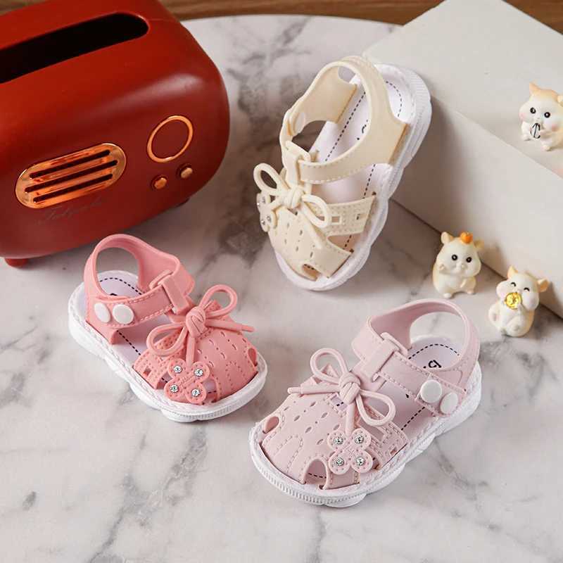 Sneakers Trendy Cute Bowknot Sandals For Baby Girls Breathable Lightweight Walking Shoes For All Seasons H241221