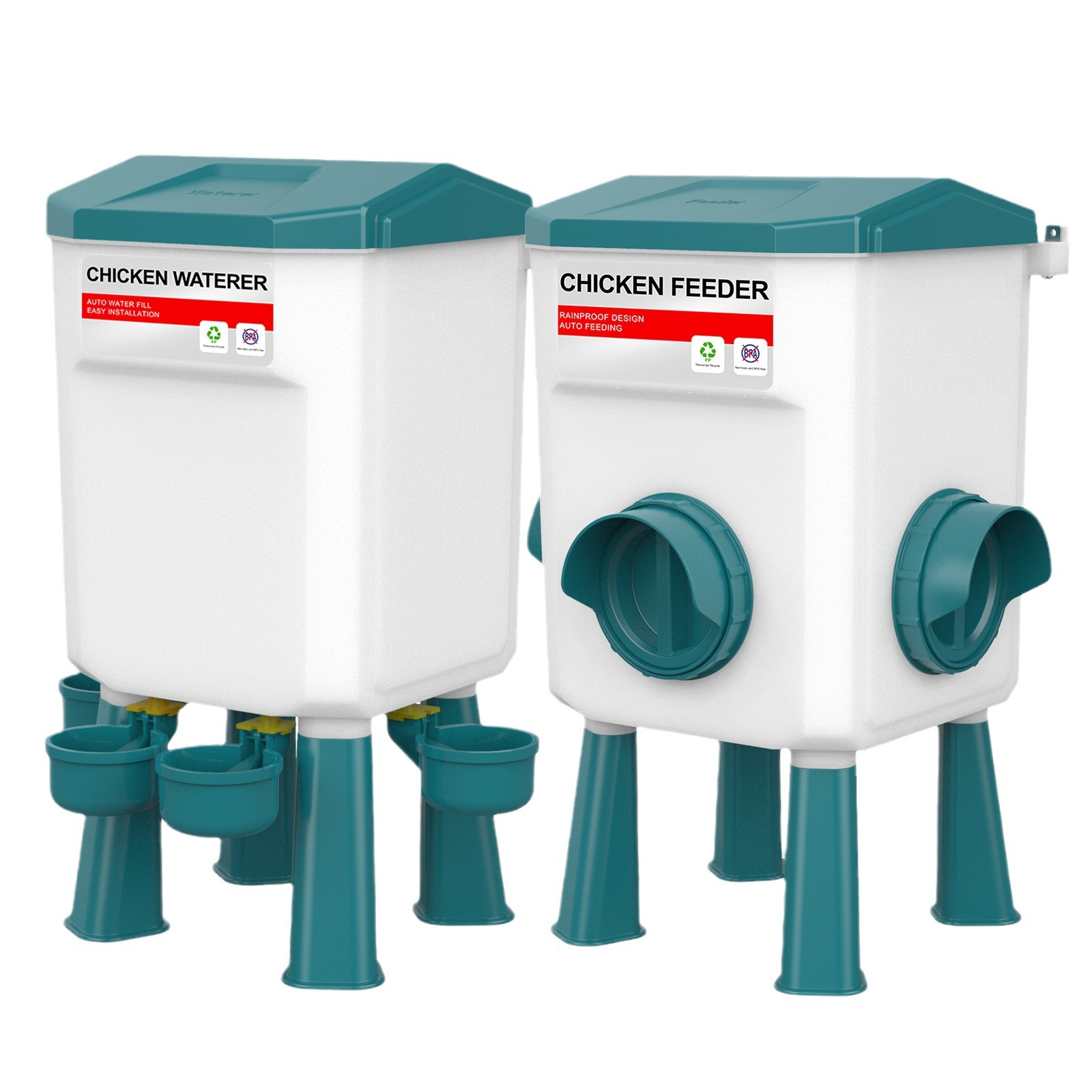 Automatic Chicken Feeder , Chicken Coop Accessories with Hanging Chicken Poultry Feeder