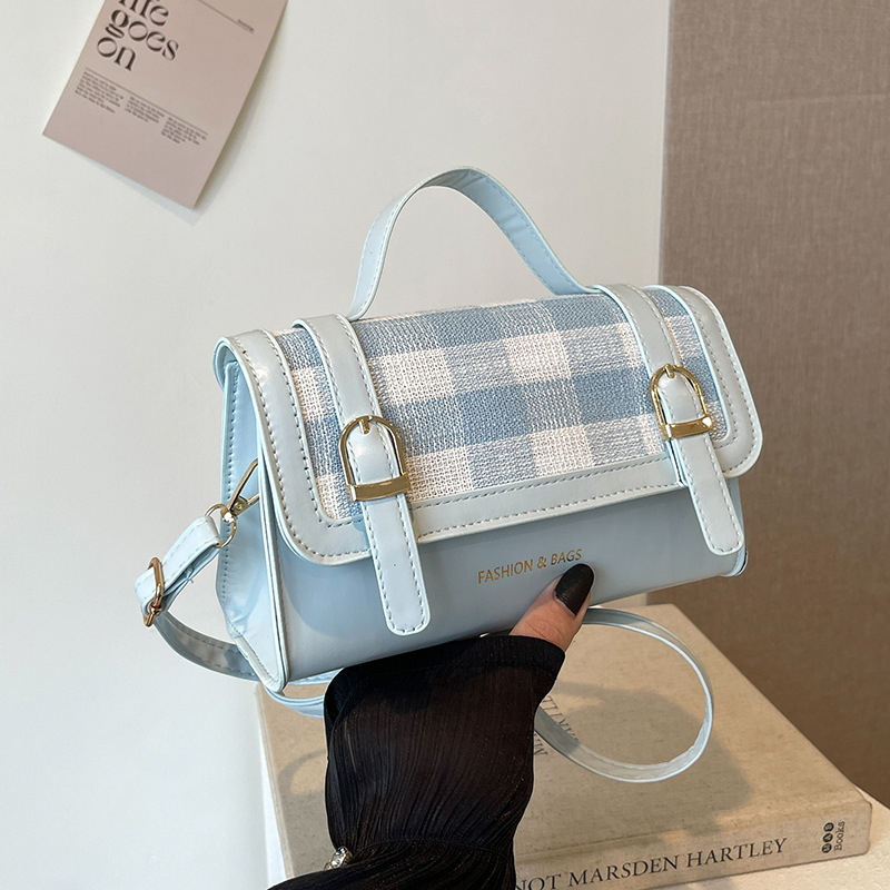 New Texture Comparison Designer Handbag Fashion Multi functional Shoulder Casual Checkered Crossbody Bag Small Square Bag bag