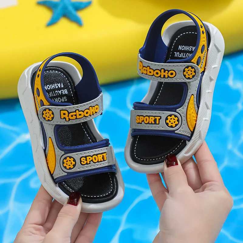 Sneakers Summer Baby Sandals Fashion Baby Boy Sandals Soft Sole Non-slip Boys Girls Sandals Toddler Shoes for Beach 2-10 Years H241221