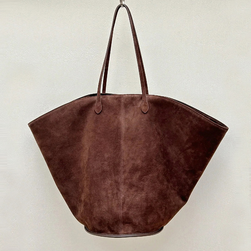 Faux Suede Frosted Tote Bags For Women Designer Handbags And Purses 2023 New In Vintage Large Capacity Shoulder Bucket