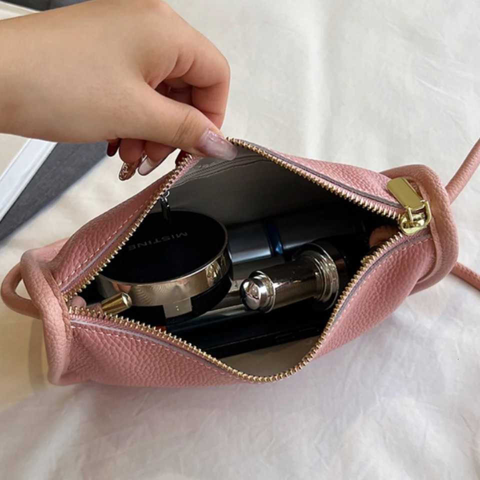 New genuine leather fashionable women s crossbody bag women s new solid color shoulder bag handbag designer women s wallet bag