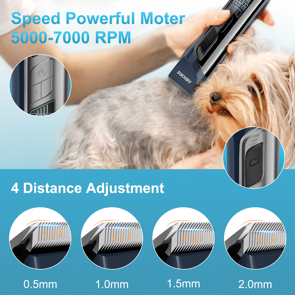Puppy Beauty Cut Hine Professional Dog Hair Clippers For Grooming Electronic With LCD Low Noise Trimmer For Pet Cat Dogs