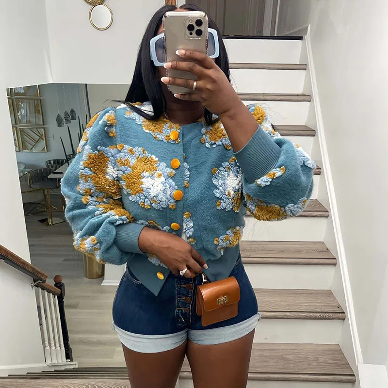 Streetwear Velours Wer Winter Jacket Women Clothing Warm Haruku Single-Breasted Chic Coat Outwears Chamarras Para Mujeres