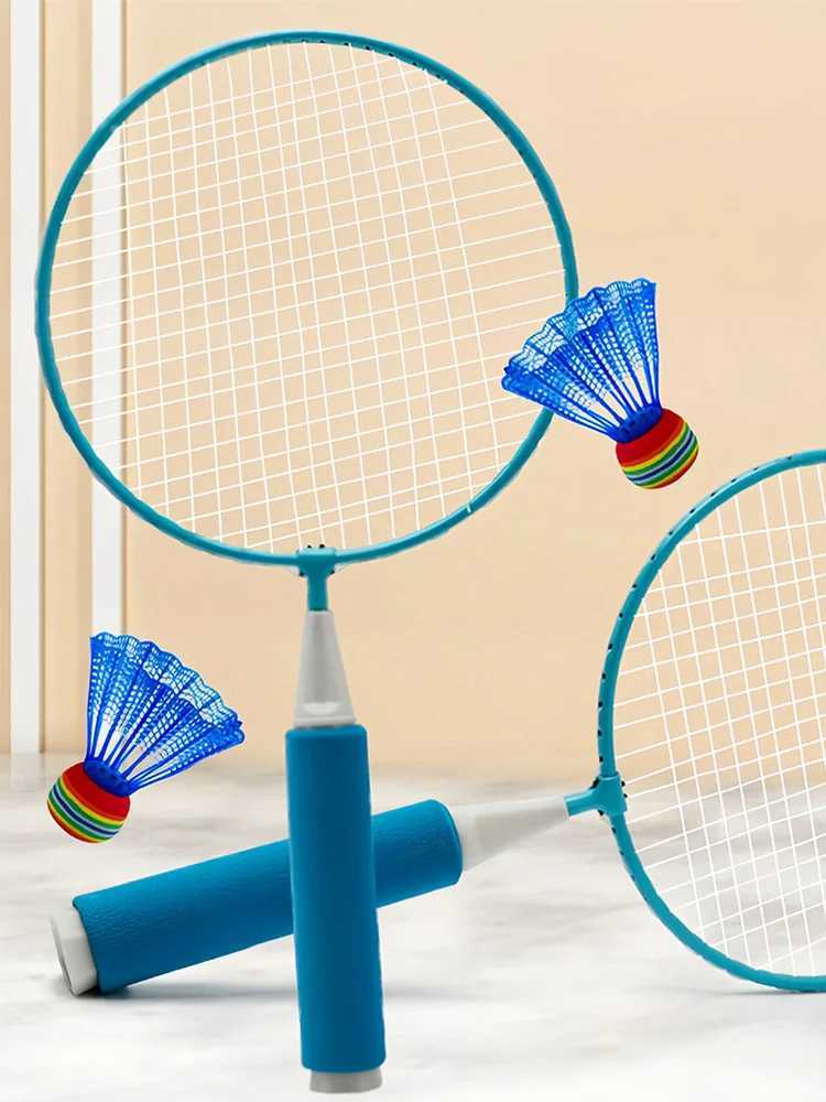 Racet set with Shuttlecocks childrens racket set beach lawn courtyard racket set childrens indoor and outdoor sports gamesW241221