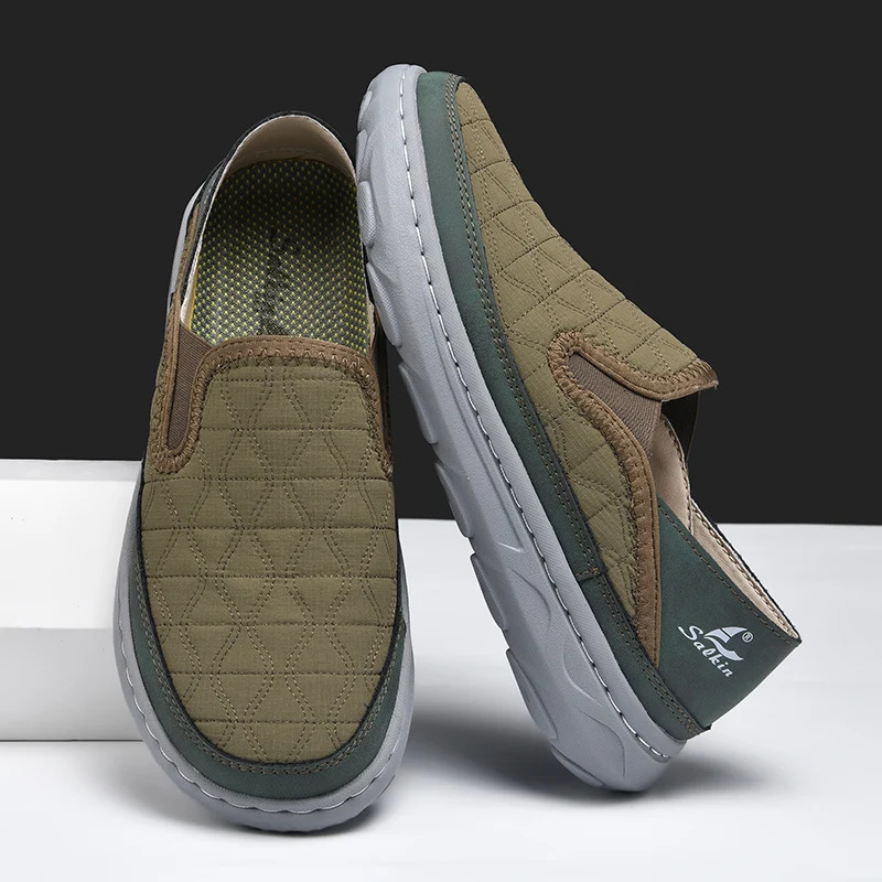 autumn breathable sports shoes mens casual shoes lightweight sliding boots mens outdoor shoes walking elastic sports shoes 241213