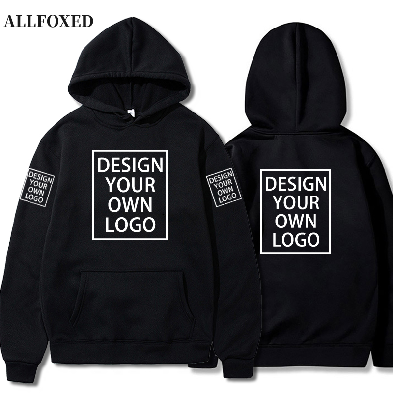 Customize Hoodies Men Women Casual Hoody Own Design Pullover DIY Picture Text Sweatshirt Clothing Loose Trend New Top Wear